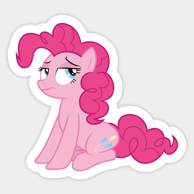 Pinkie Pie Hmph Sticker by CloudyGlow